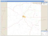 Mason County, TX Wall Map Zip Code