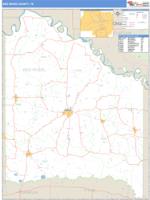 Red River County, TX Wall Map Zip Code