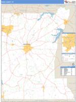 Rusk County, TX Wall Map Zip Code