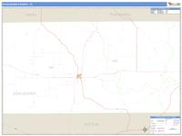 Schleicher County, TX Wall Map Zip Code