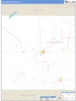 Throckmorton County, TX Wall Map Zip Code