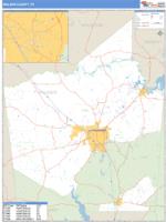 Walker County, TX Wall Map Zip Code