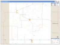 Wheeler County, TX Wall Map Zip Code