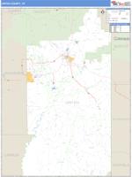 Uintah County, UT Wall Map Zip Code