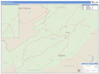 Craig County, VA Wall Map Zip Code