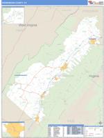 Shenandoah County, VA Wall Map Zip Code
