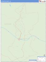 Covington County, VA Wall Map Zip Code
