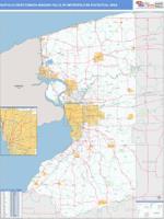 Buffalo-Cheektowaga-Niagara Falls Metro Area Wall Map