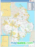 New Bedford Metro Area Wall Map