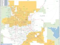Greater Las Vegas Metro Area Wall Map