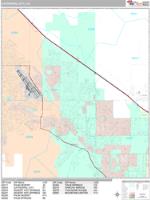 Cathedral City Wall Map Zip Code