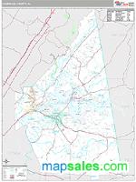 Cherokee County, AL Wall Map Zip Code