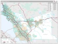 Alameda County, CA Wall Map Zip Code