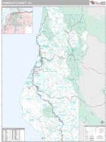 Humboldt County, CA Wall Map