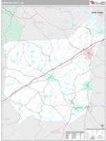 Franklin County, GA Wall Map Zip Code