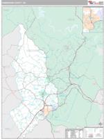 Habersham County, GA Wall Map Zip Code