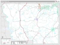 Harris County, GA Wall Map Zip Code