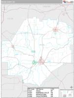 Macon County, GA Wall Map Zip Code