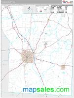 Thomas County, GA Wall Map Zip Code