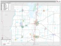 Franklin County, IL Wall Map Zip Code