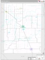 Hamilton County, IL Wall Map Zip Code