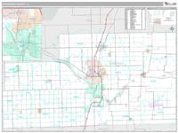 Kankakee County, IL Wall Map Zip Code