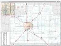McLean County, IL Wall Map Zip Code