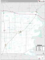 White County, IL Wall Map Zip Code
