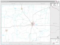 Monroe County, IA Wall Map Zip Code