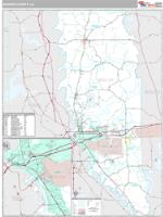Bossier County, LA Wall Map Zip Code