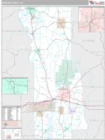 Webster County, LA Wall Map Zip Code