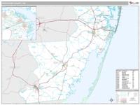 Worcester County, MD Wall Map Zip Code