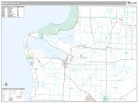 Benzie County, MI Wall Map Zip Code