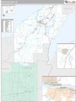 Houghton County, MI Wall Map Zip Code