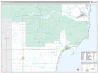 Iosco County, MI Wall Map Zip Code