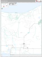Luce County, MI Wall Map Zip Code