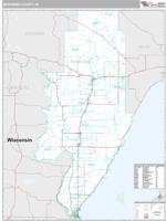 Menominee County, MI Wall Map Zip Code
