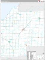 Tuscola County, MI Wall Map Zip Code