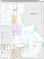 Chisago County, MN Wall Map Zip Code