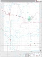 Waseca County, MN Wall Map Zip Code