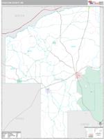 Choctaw County, MS Wall Map Zip Code