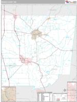 Monroe County, MS Wall Map Zip Code