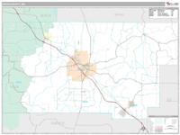 Union County, MS Wall Map Zip Code