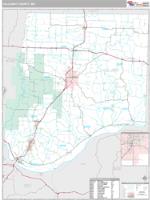 Callaway County, MO Wall Map Zip Code