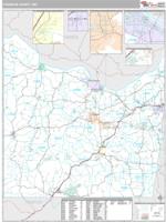 Franklin County, MO Wall Map Zip Code