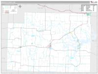 Monroe County, MO Wall Map Zip Code