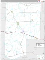 Montgomery County, MO Wall Map Zip Code