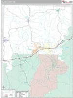 Pulaski County, MO Wall Map Zip Code