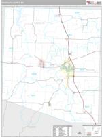 Randolph County, MO Wall Map Zip Code