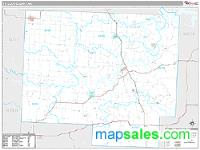 St. Clair County, MO Wall Map Zip Code